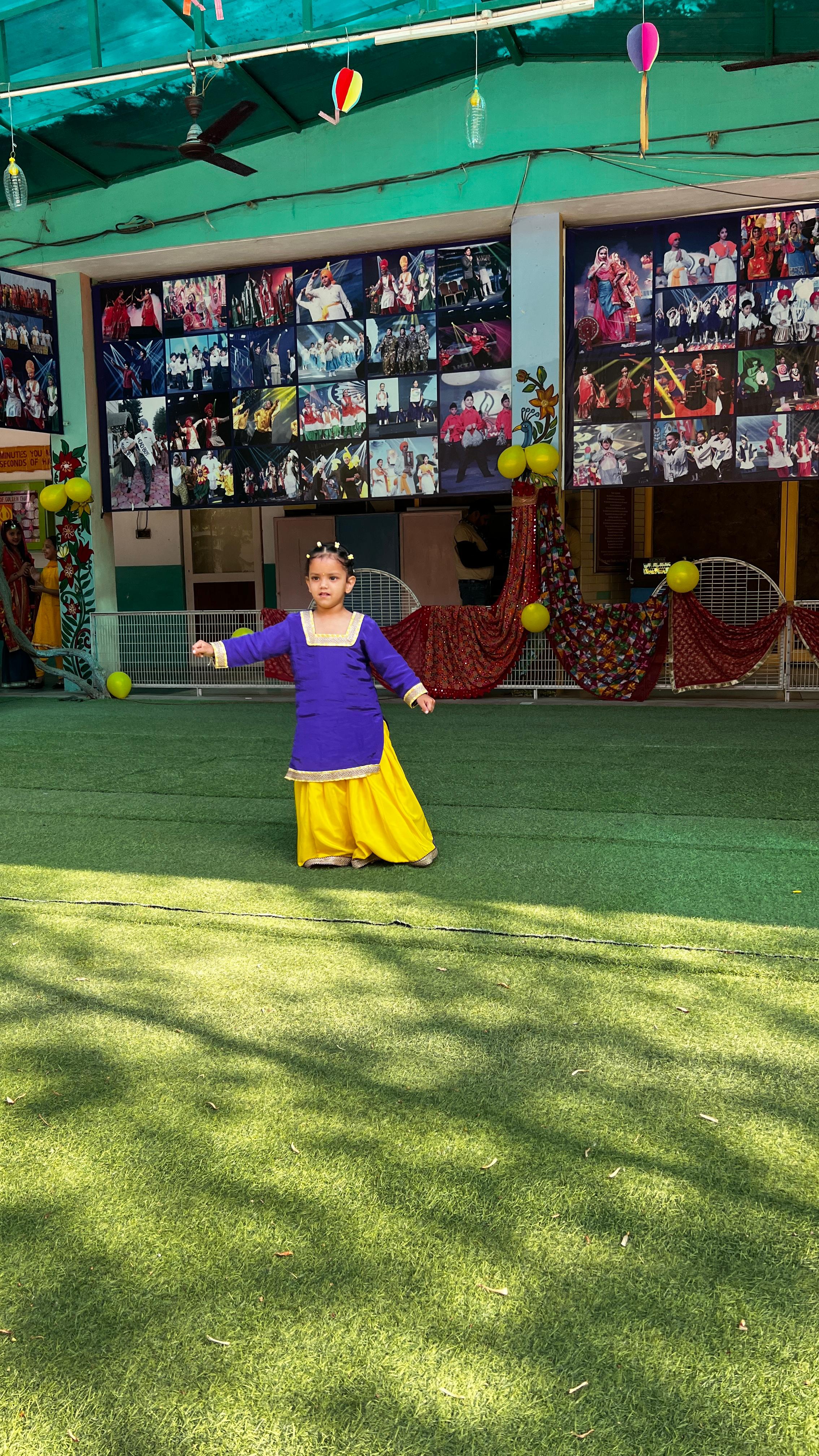 Basant 2025 - Students posing with props