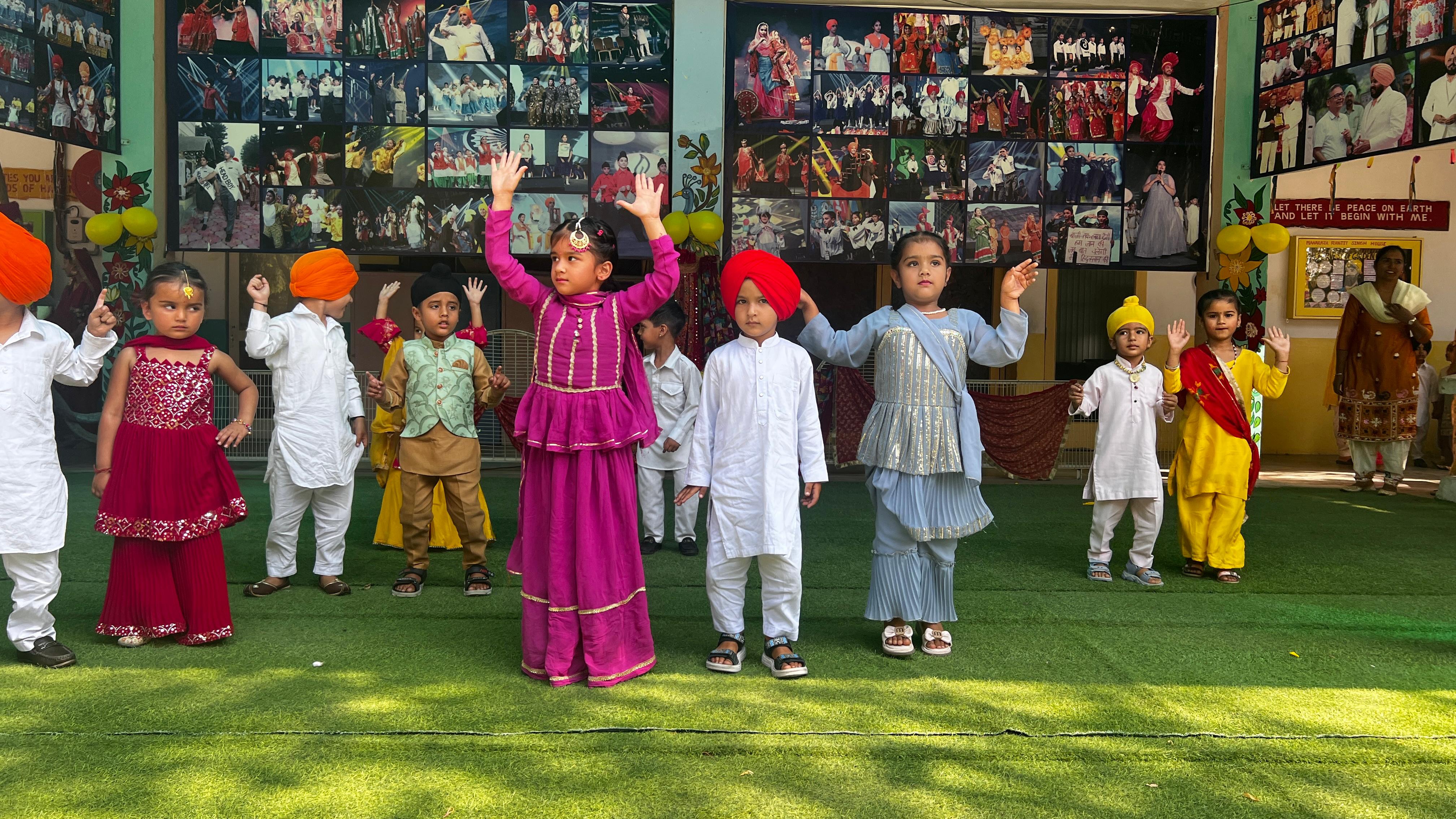 Basant 2025 - Group photo in front of banner