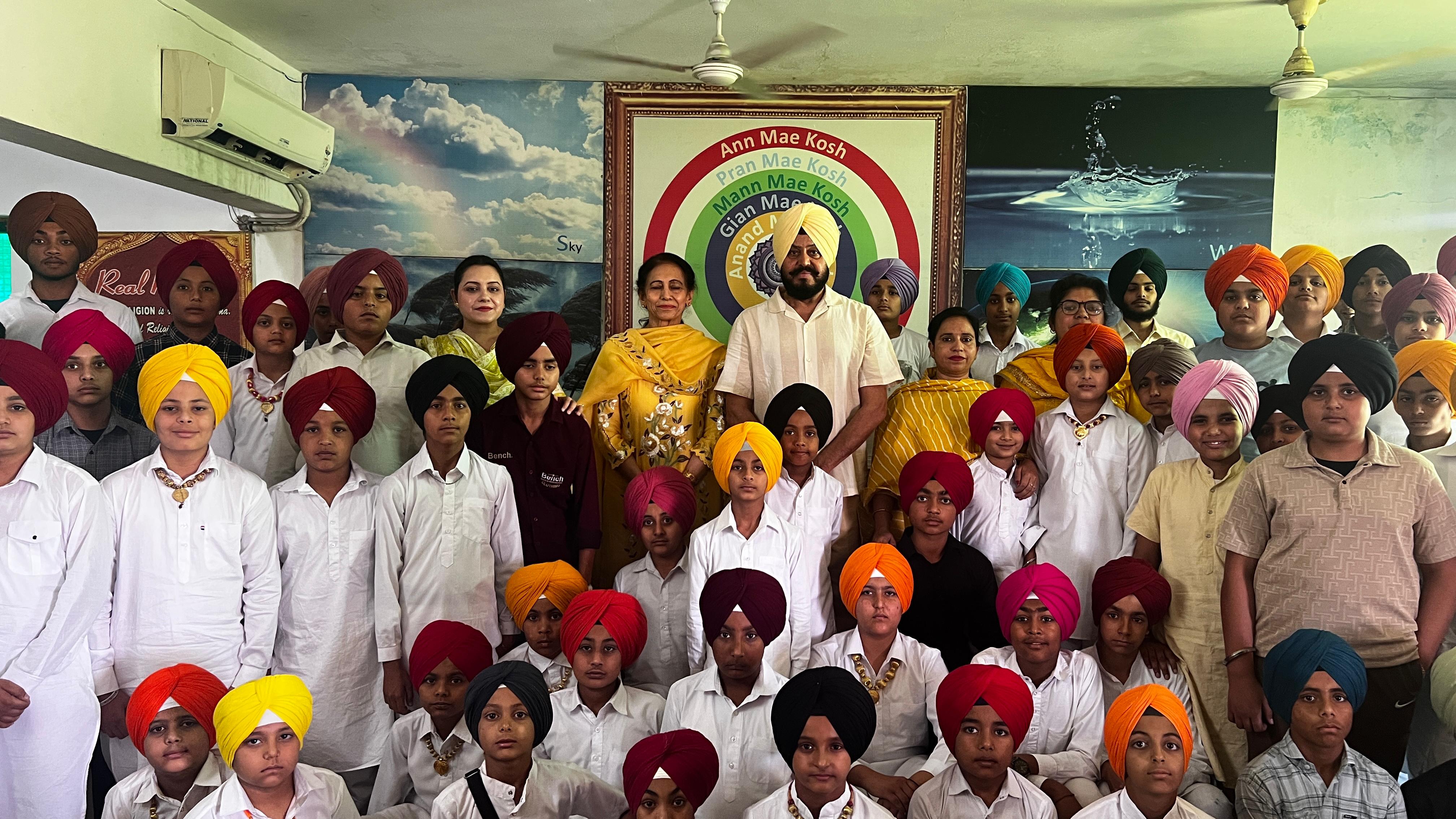 Basant 2025 - Students with festive props